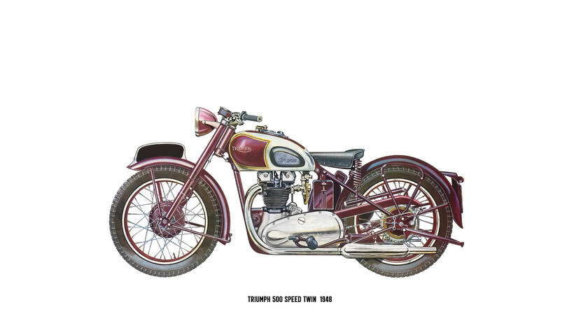 Triumph 500 Speed Twin 1948 Motorcycle