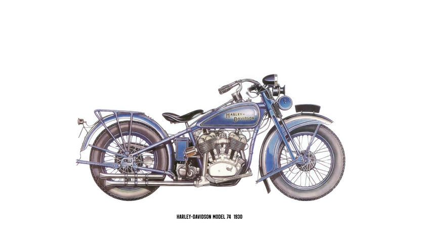 Harley-Davidson Model 74 1930 Motorcycle